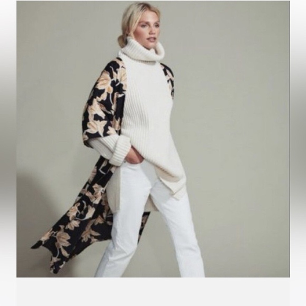 Maison Du Soir Womens Floral Kimono Duster Belted… - image 2